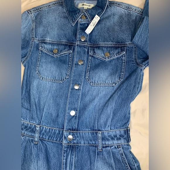 Madewell Blue Denim Women Jeans Overalls - Picture 10 of 12